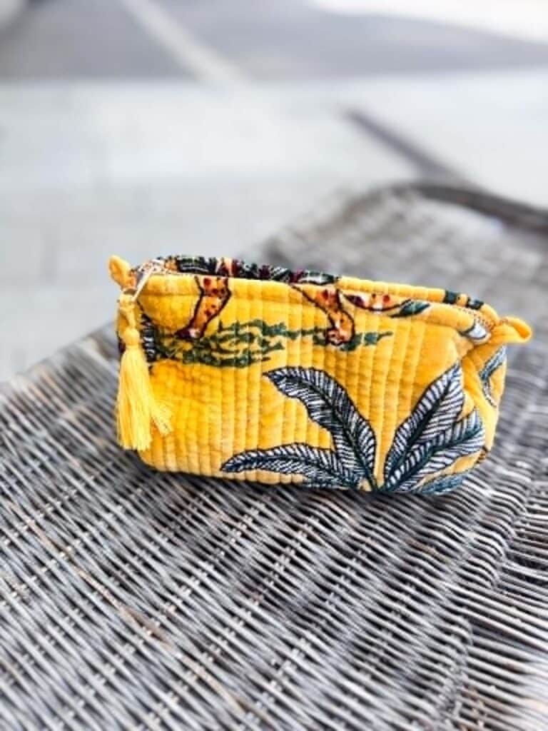 Jeu Blanc Toalettmappe Small Yellow