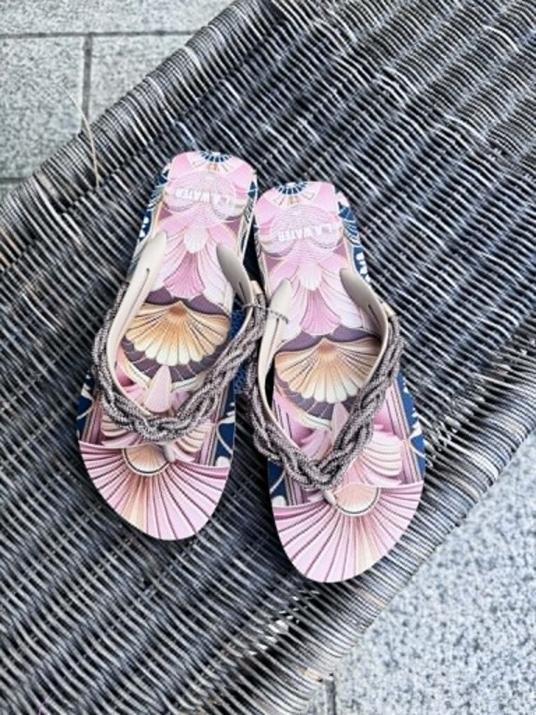 L.A Water Flip Flops Rose Gold