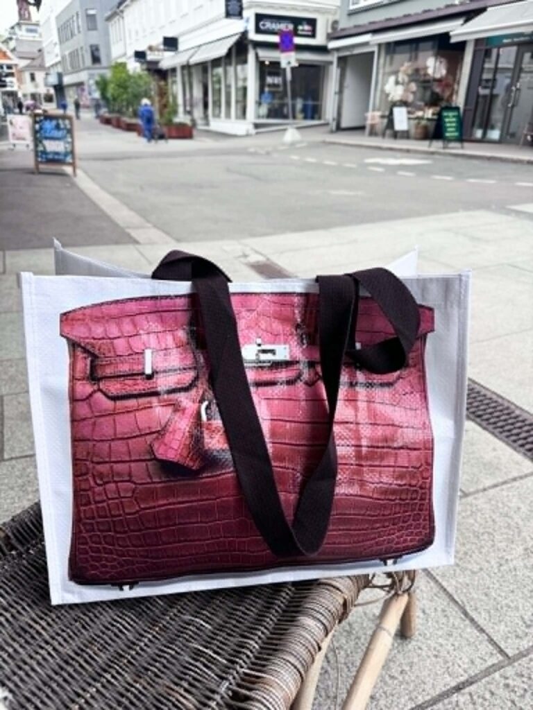 Sticky Bestie Grocery/Beach Bag Brown