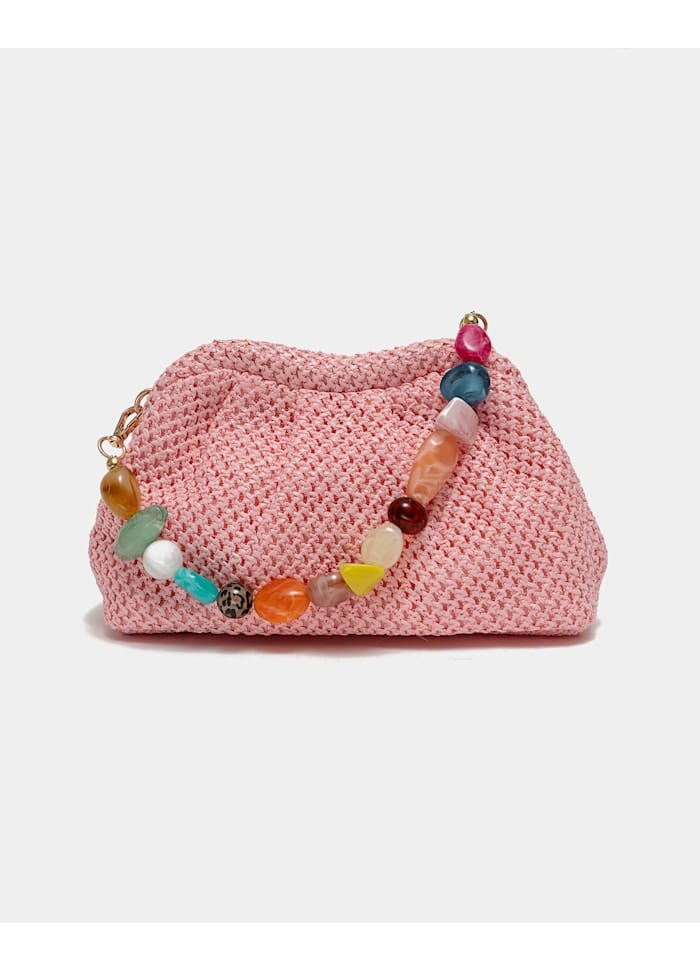 Bow19 Loelle Bead Bag Pink