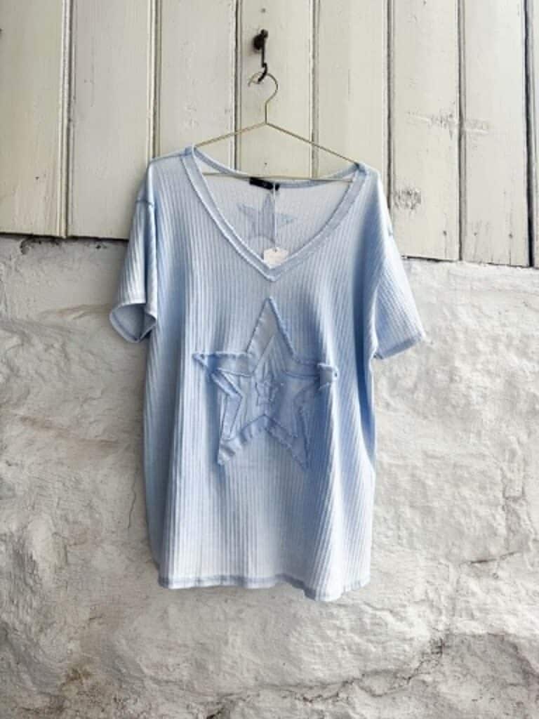 IBC Collection Star T-Shirt Light Blue