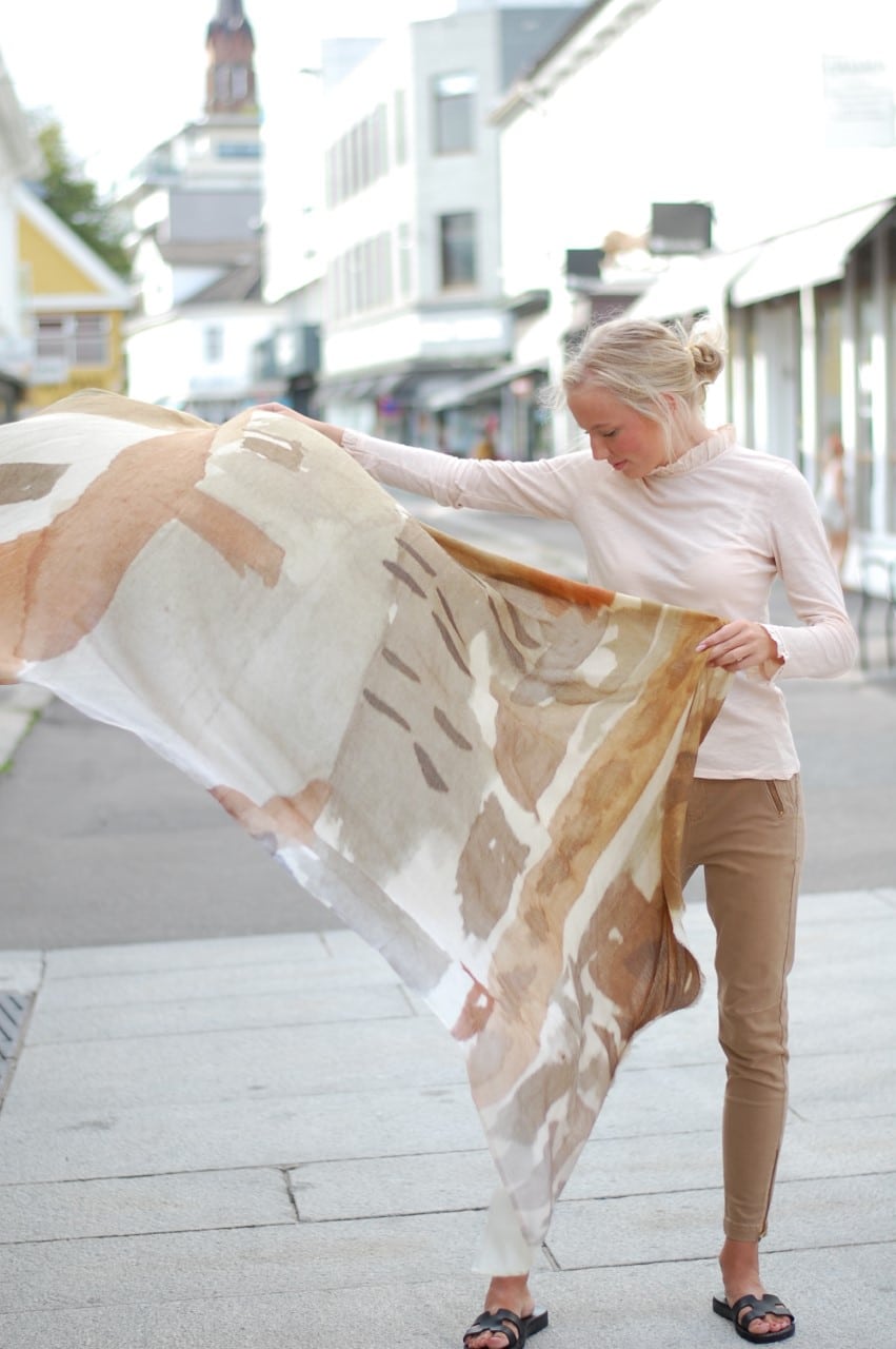 Katrin Uri Vintage Olive Scarf