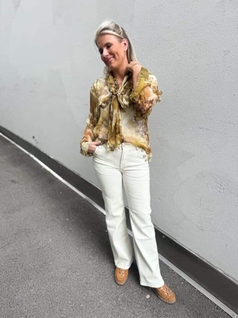 Katrin Uri Vintage Silk Blouse Yellow