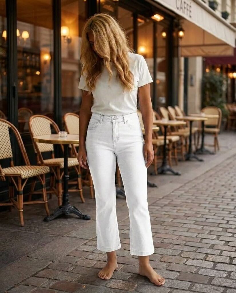 Marc Lauge Twill Jeans White