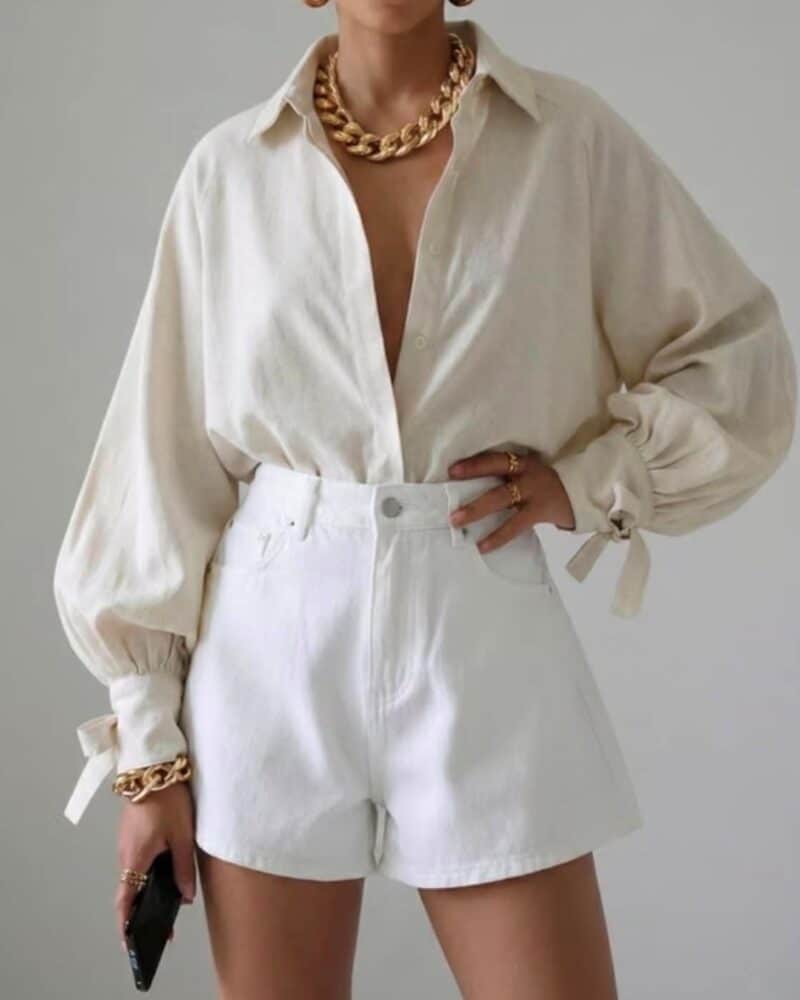 Miss Bon Blouse Off White