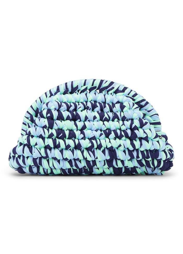 Sui Ava Cotten Clutch Blue