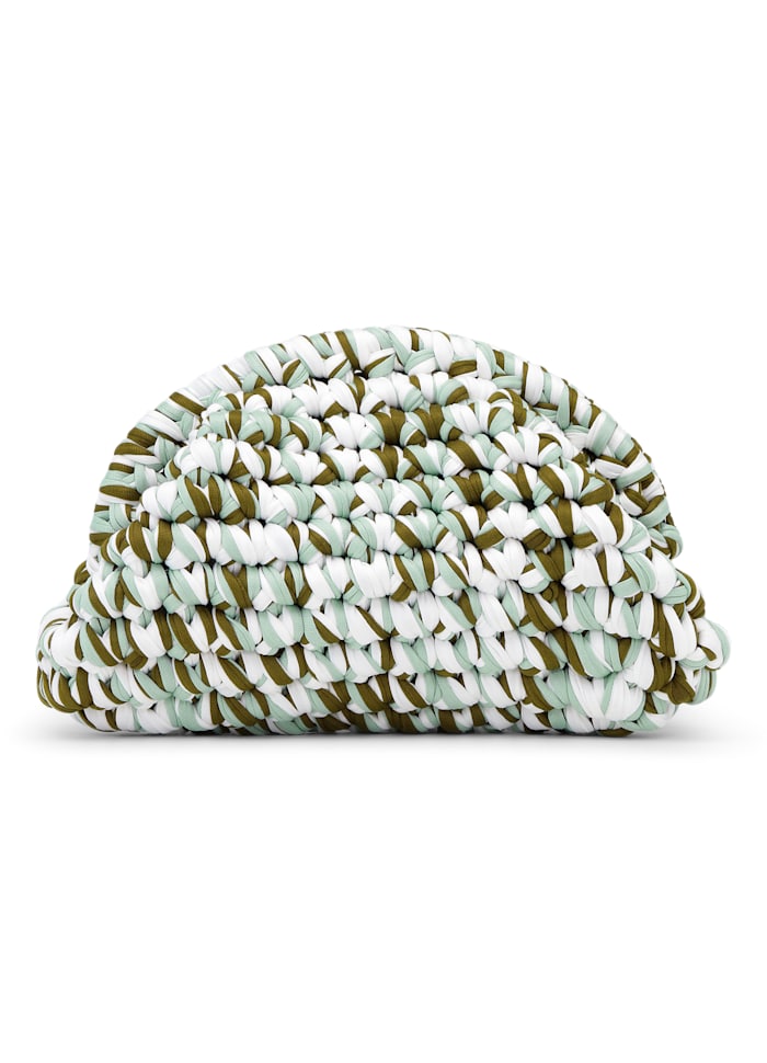 Sui Ava Cotten Clutch Green