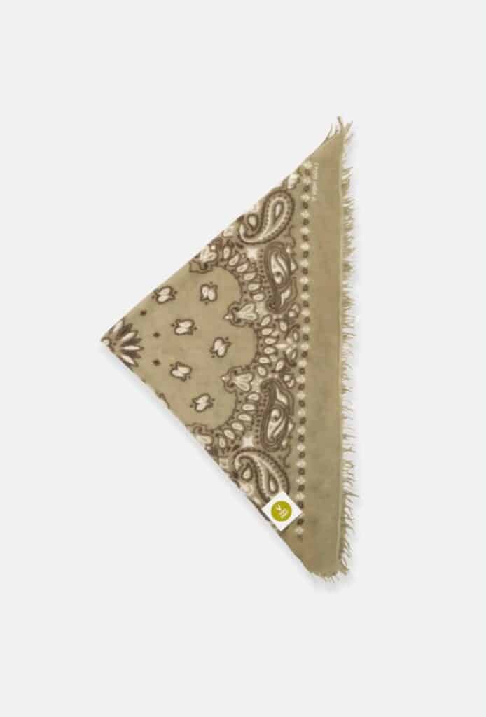 Von Goat Bandana Calvina Paisley Scarf Army 27-K-WF