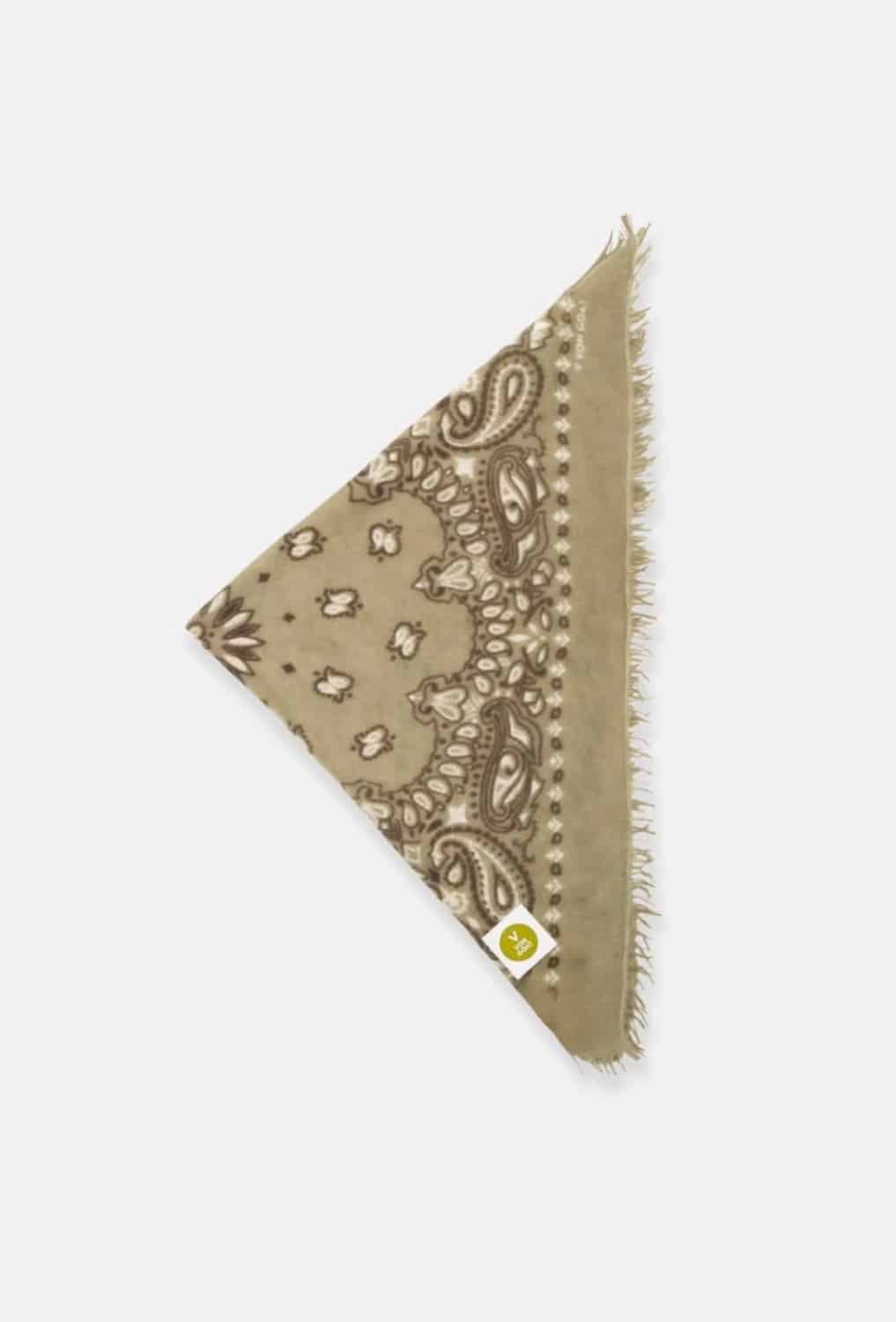 Von Goat Bandana Calvina Paisley Scarf Army 27-K-WF