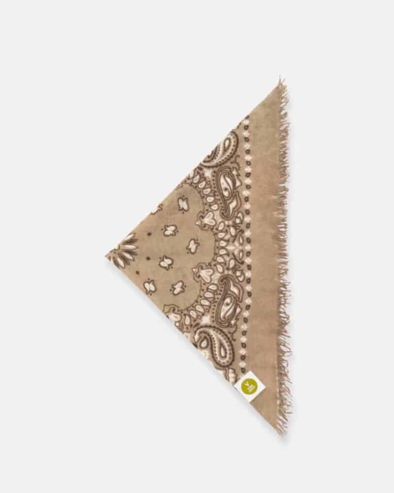Von Goat Bandana Calvina Paisley Scarf D.Brown 27-A-WF