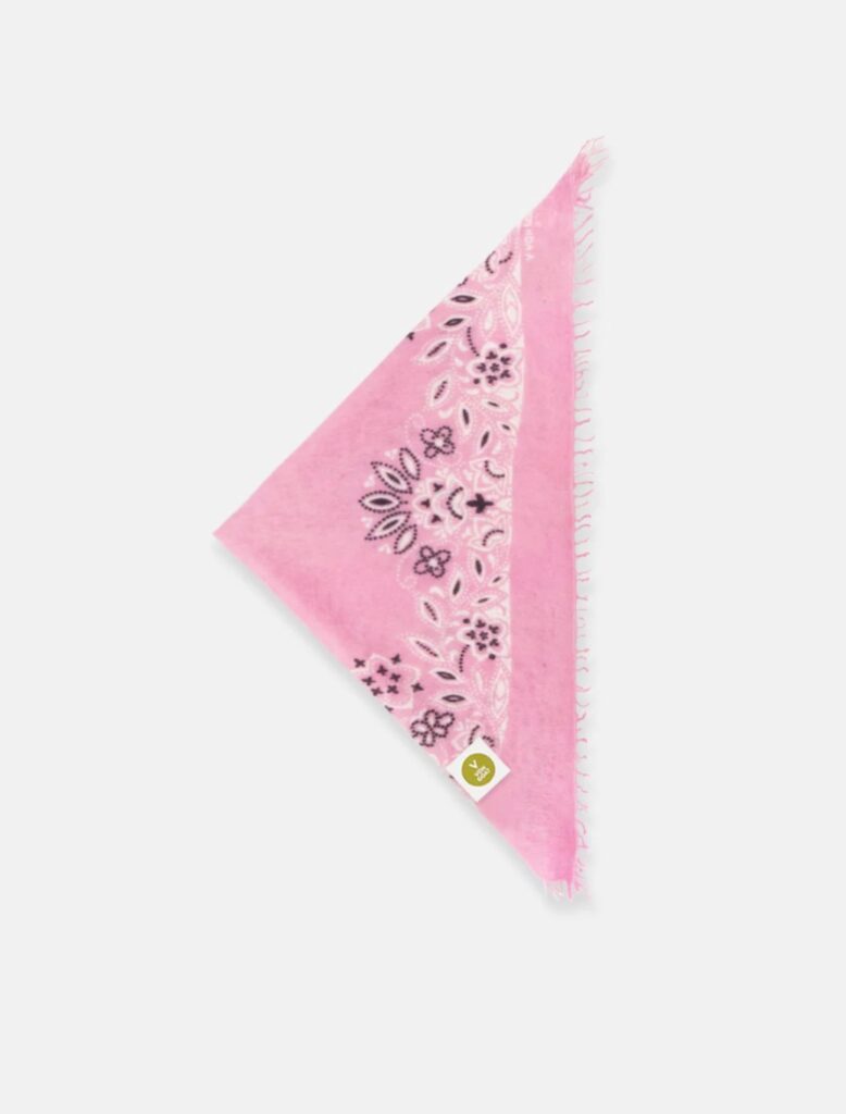 Von Goat Bandana Calvina Paisley Scarf Pink 27-X-WF