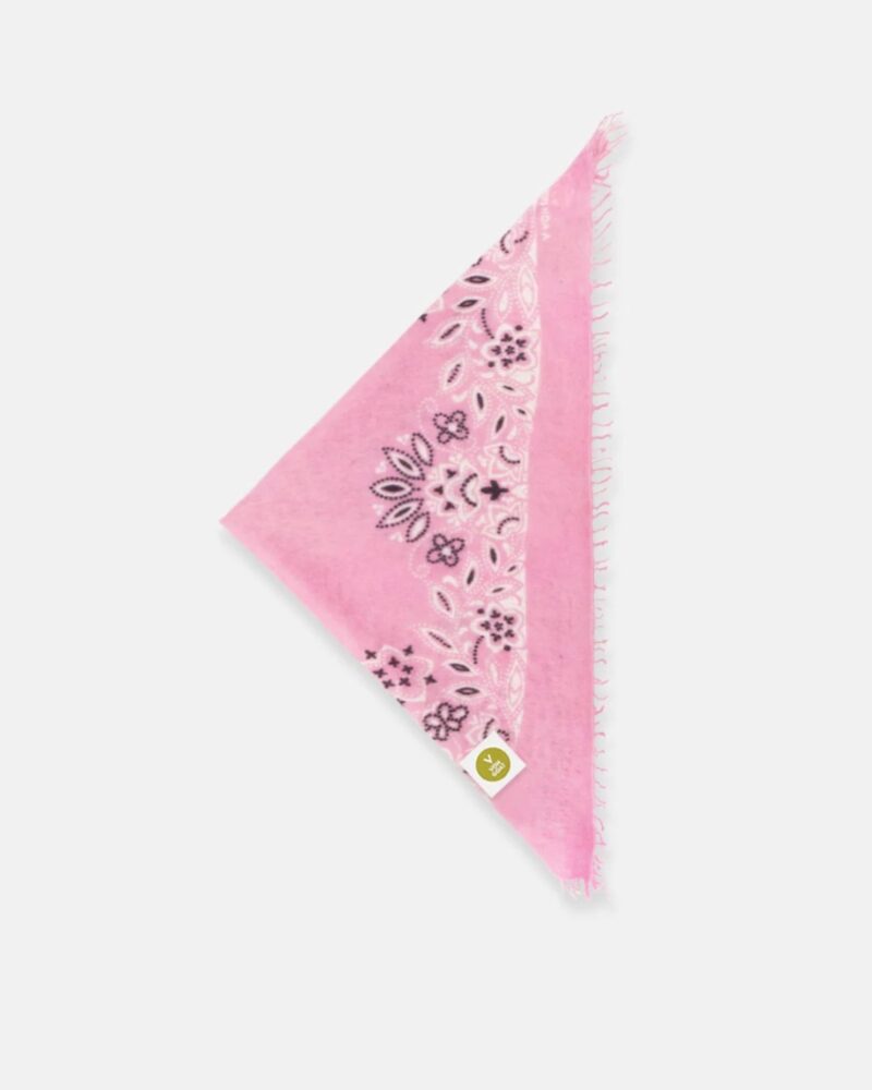 Von Goat Bandana Calvina Paisley Scarf Pink 27-X-WF
