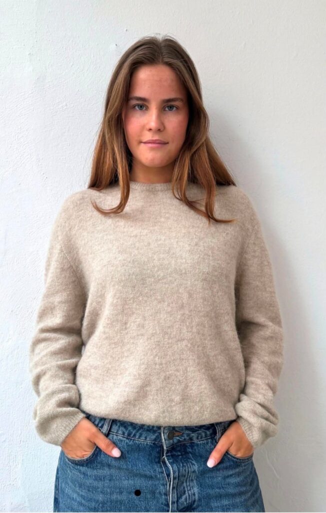 Boii Tilde O-neck knit Latte melange