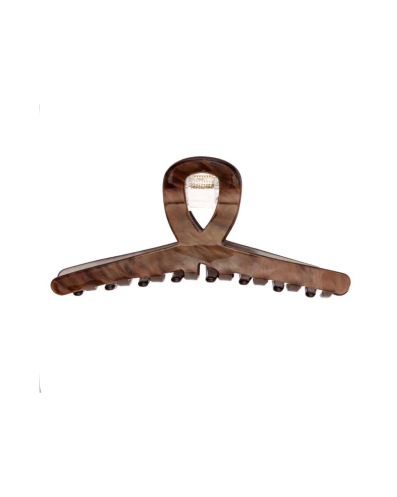 Dark Loop Hair Claw Brown