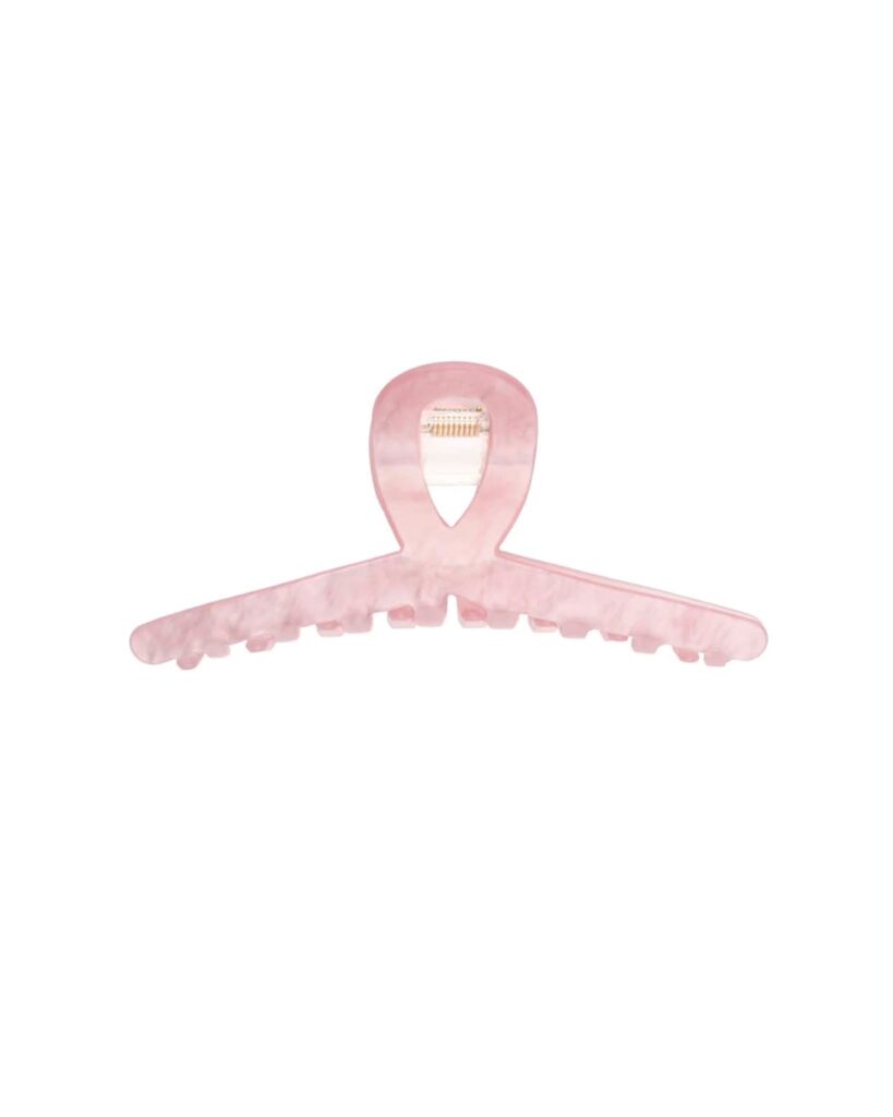 Dark Loop Hair Claw Pale Rose