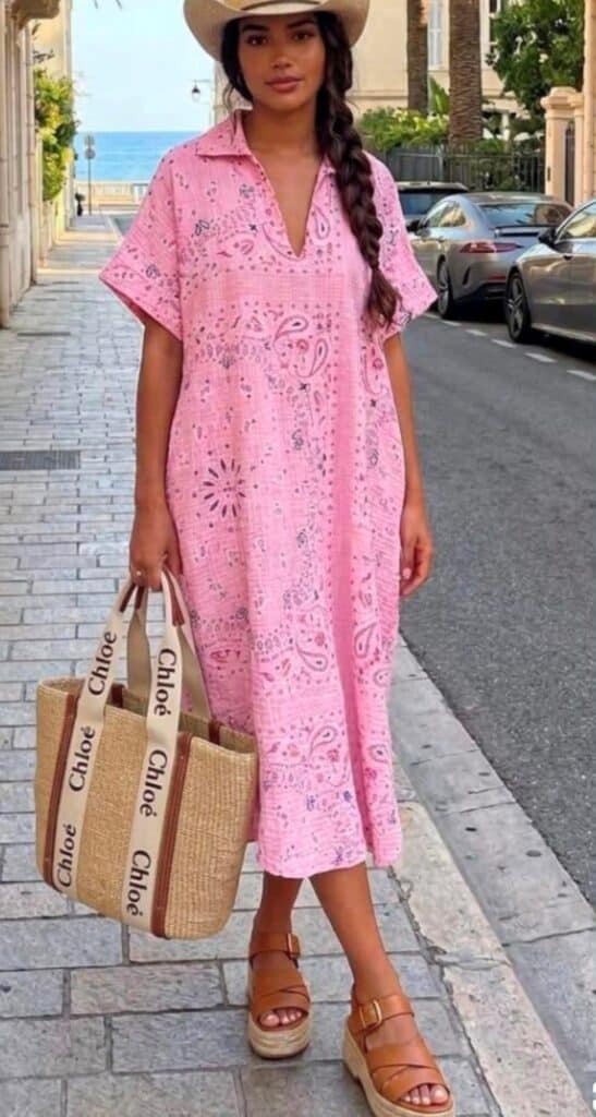 Love Forever Bandana Dress Pink
