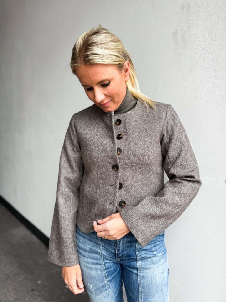 Boii Petrine Wool Blazer Mole Melange