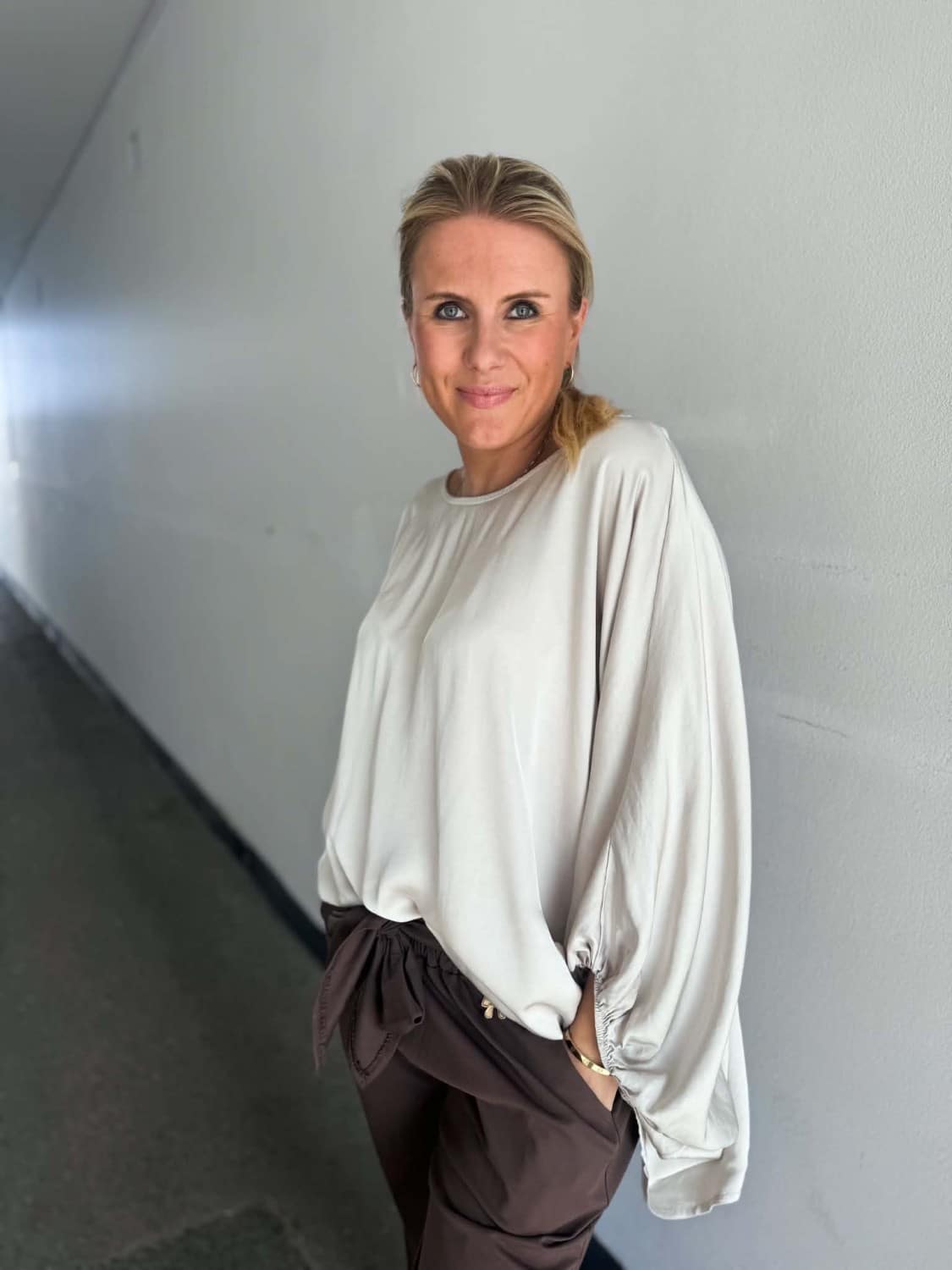 Ibc Collection Susanna Oversized Blouse Ecru