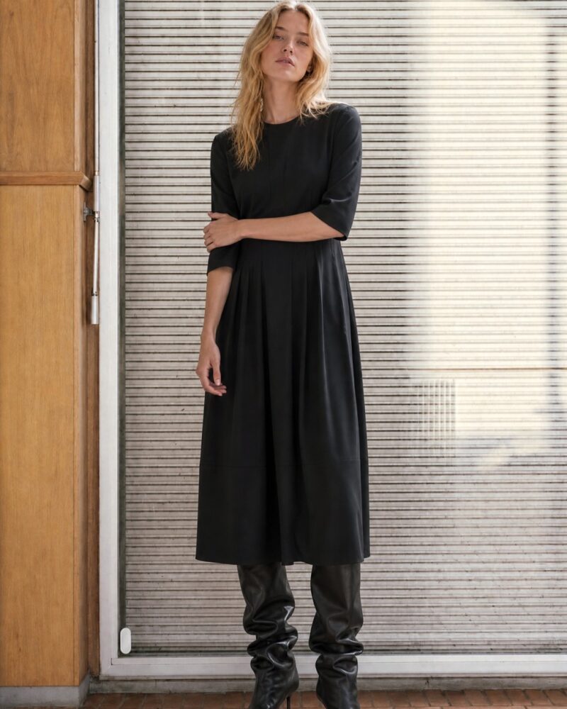 Jane Lushka Heide Tech Jersey Dress Black