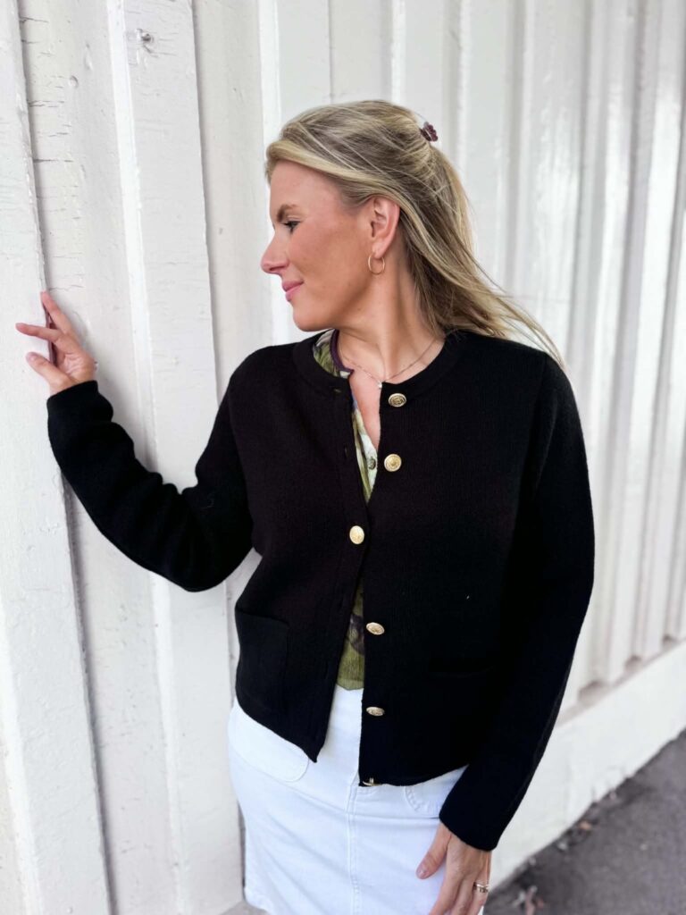 JDY Kim Button Cardigan Black