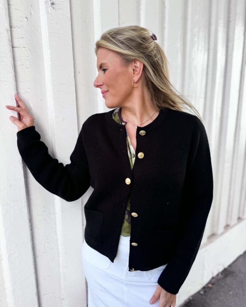 JDY Kim Button Cardigan Black