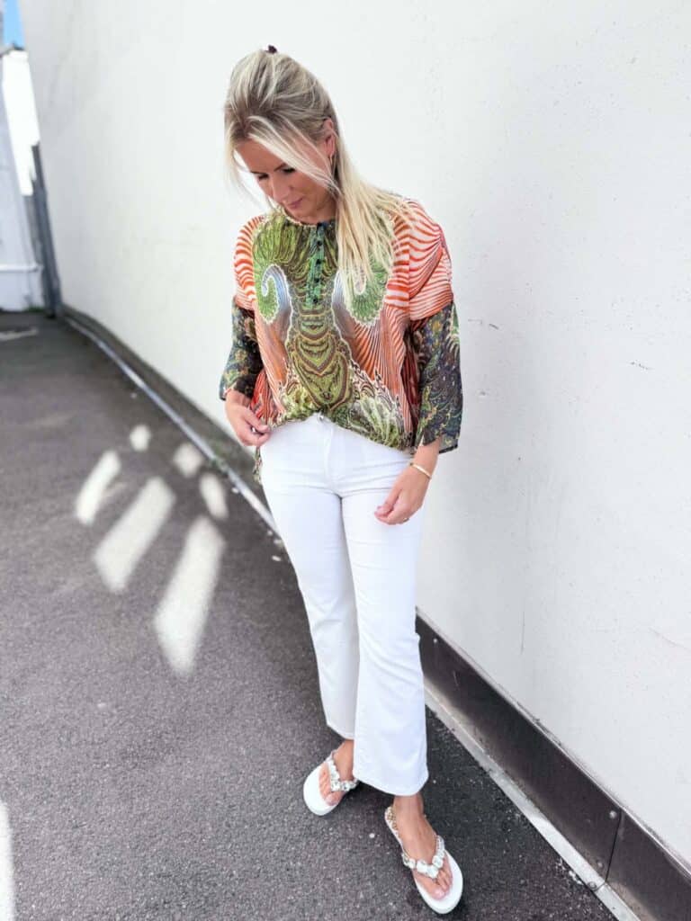 Katrin Uri Mix Colour Silk Blouse