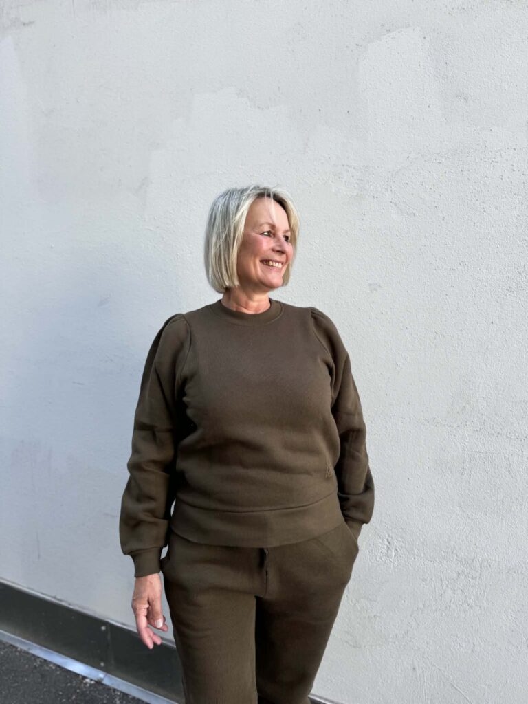 Katrin Uri Studio Puff Sleeve Olive