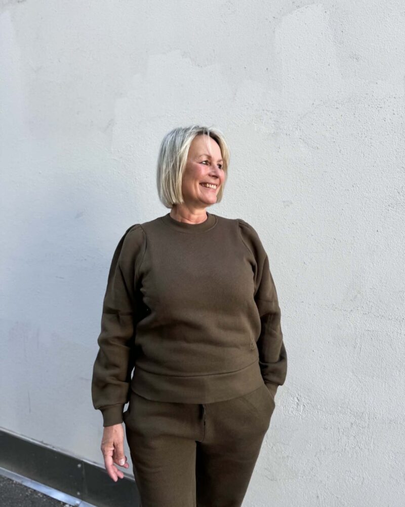 Katrin Uri Studio Puff Sleeve Olive