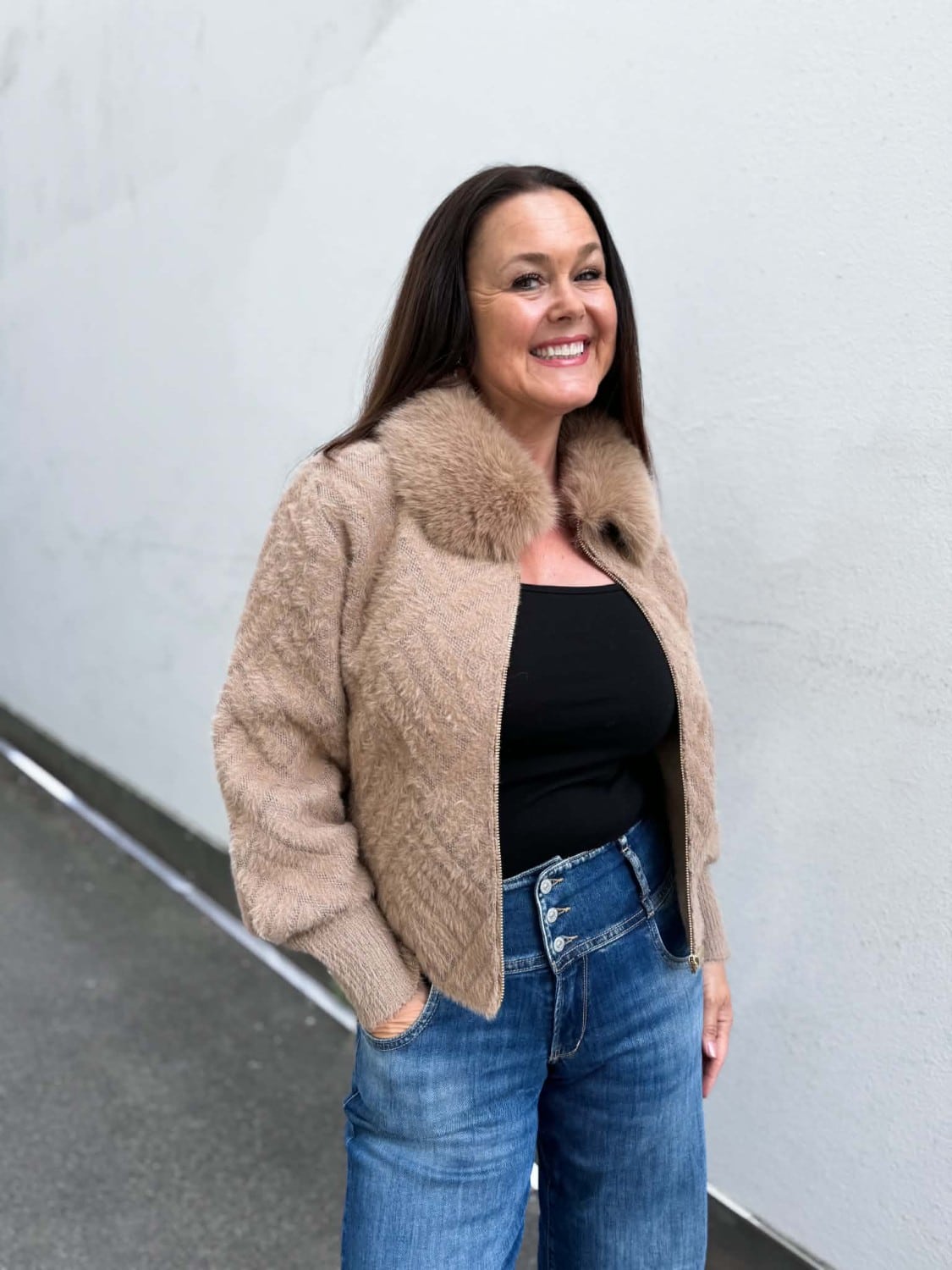 Pho Firenze Ciacca Di Maglia Cardigan Camel