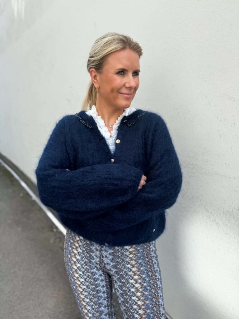 Pho Firenze Knit Cardigan Stones Navy