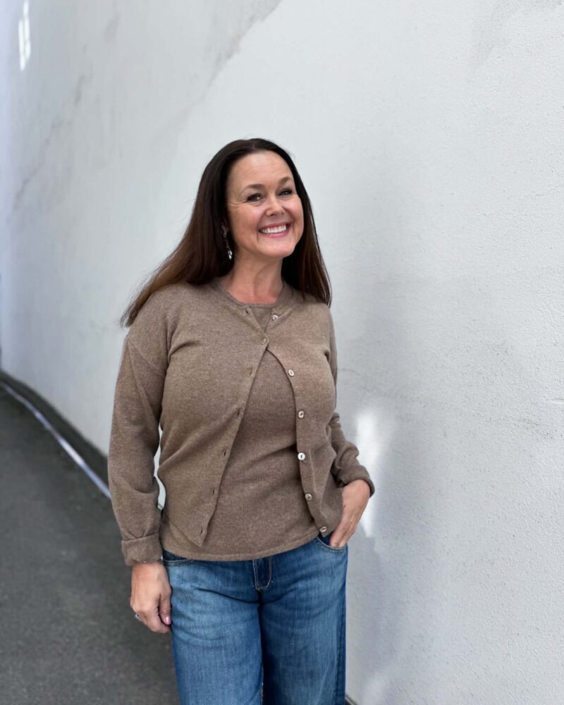 Rêve Louise Cardigan Brown