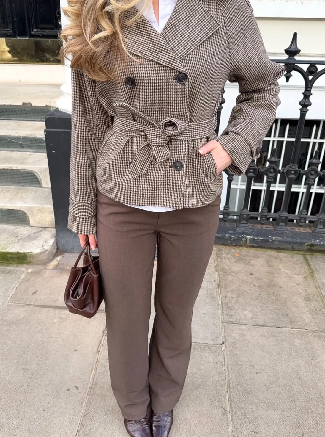 26422_iid_29201_iid_aid_26422_aid.jpg By Ic Vera Trenchcoat Brown Checks