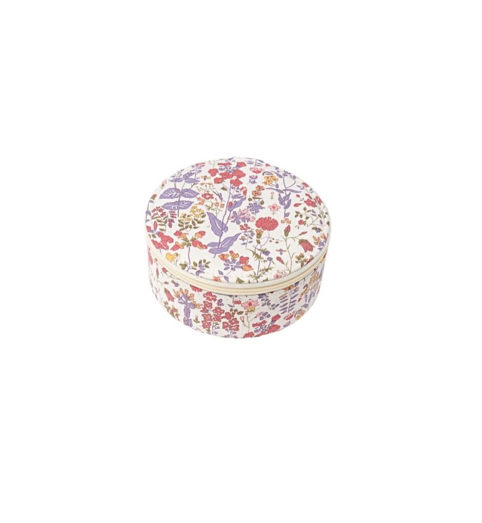 Bon Dep Jewelry Box Round Field Flowers