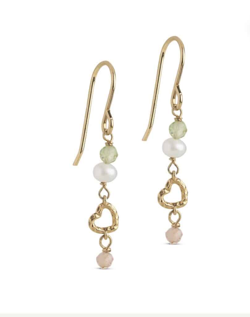 Enamel Copenhagen Earrings Organic Heart Meadow