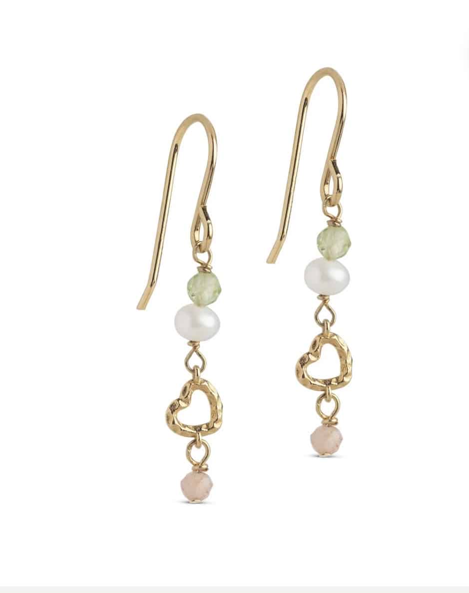 Enamel Copenhagen Earrings Organic Heart Meadow