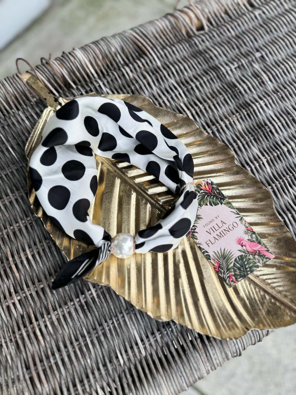 found_by_villa_flamingo_scarf_pearl_w__dots_mi_26660_mi_.jpg Found By Villa Flamingo Scarf Pearl W. Dots