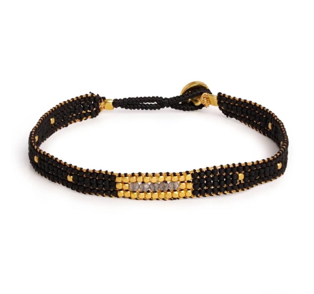 Ibu Jewels Bracelet Jill Stones Black