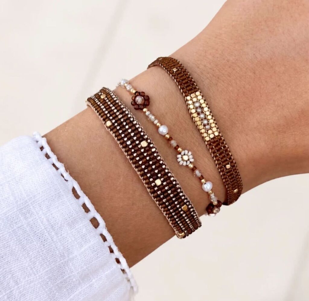 Ibu Jewels Bracelet Jill Stones Brown