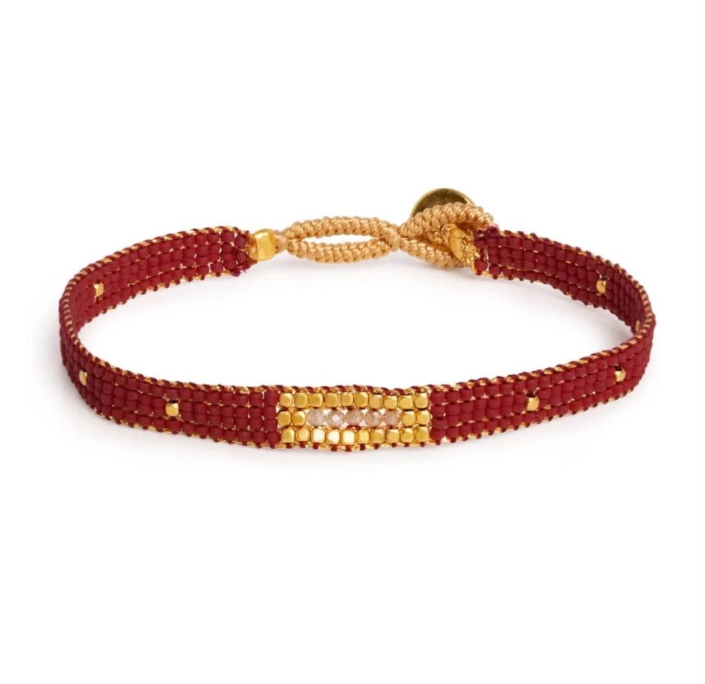 Ibu Jewels Bracelet Jill Stones Maroon