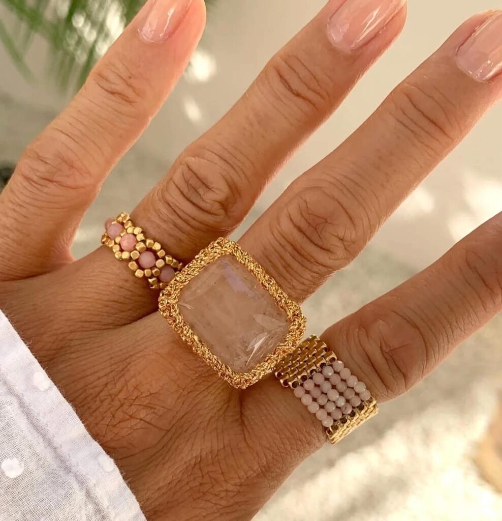 Ibu Jewels Ring Dane Rose Quartz