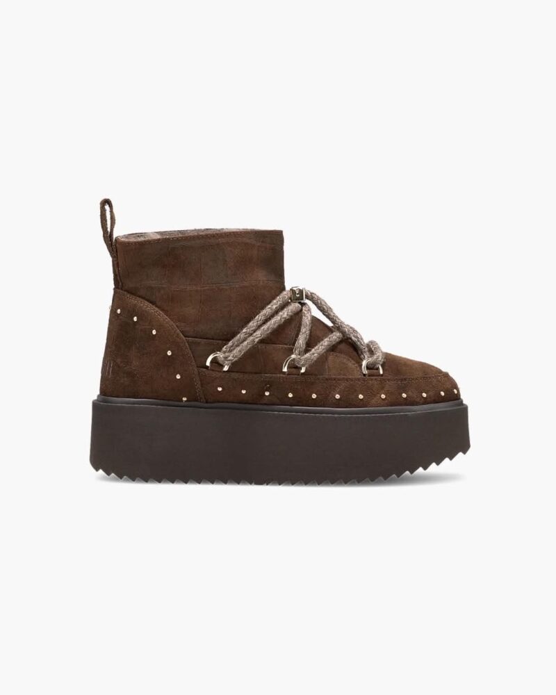 Iniukii Suede Croco Platform