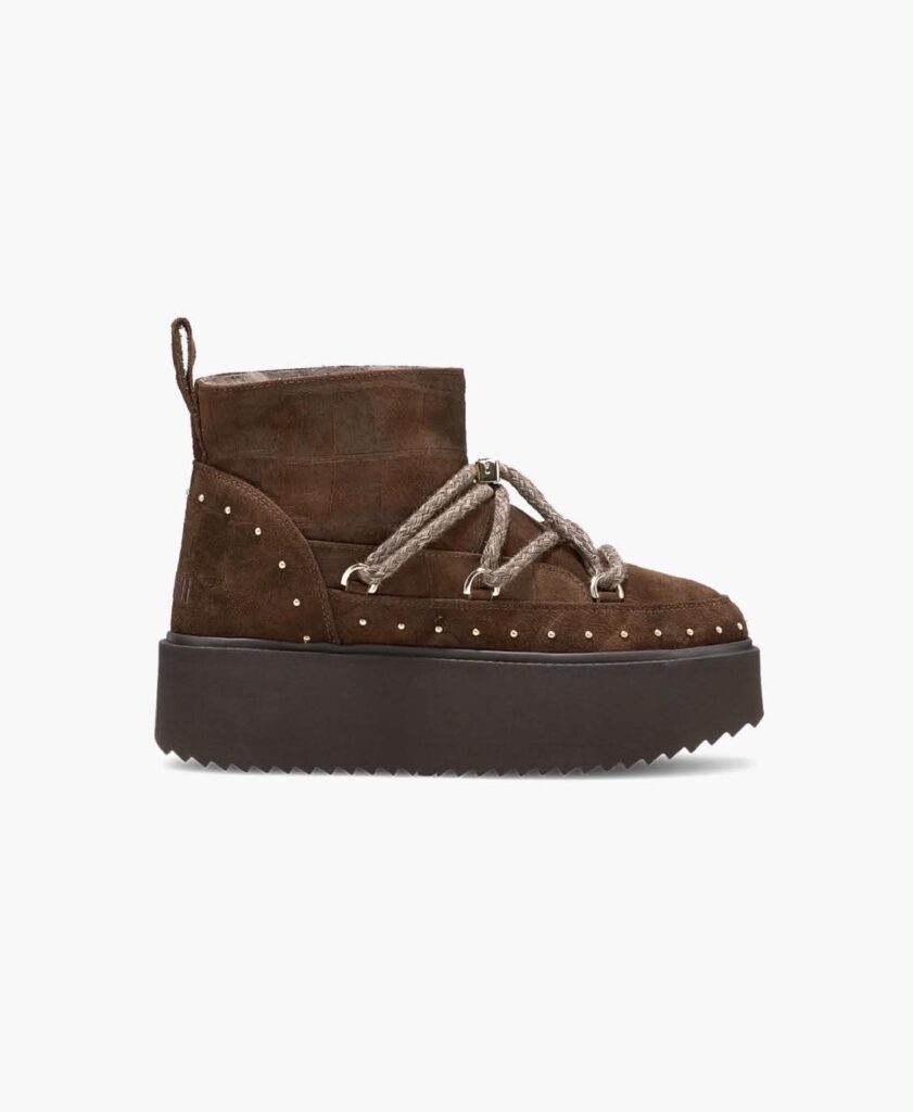 Iniukii Suede Croco Platform