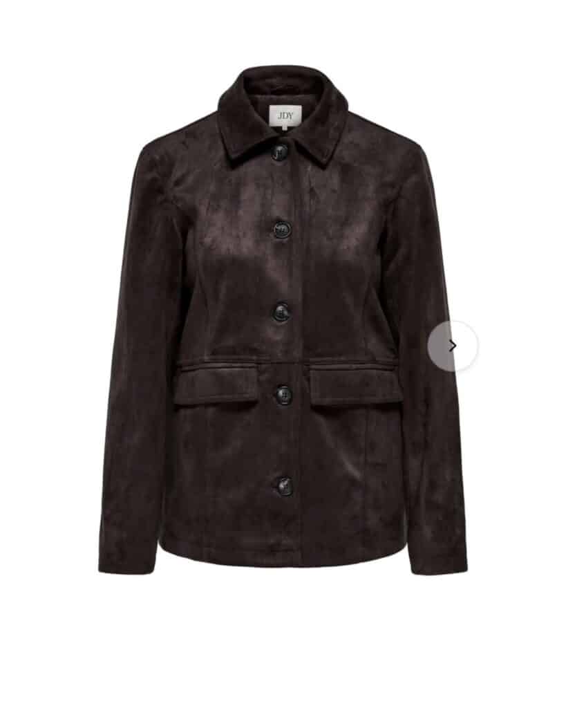 JDY Parker Faux Jacket Chocolate Torte