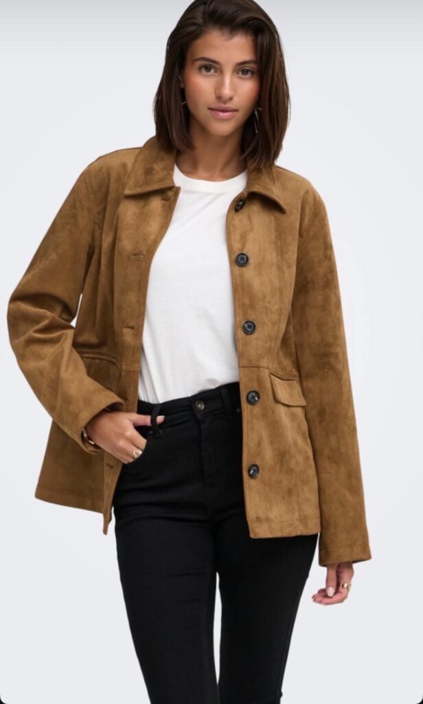 JDY Parker Faux Jacket Toffee