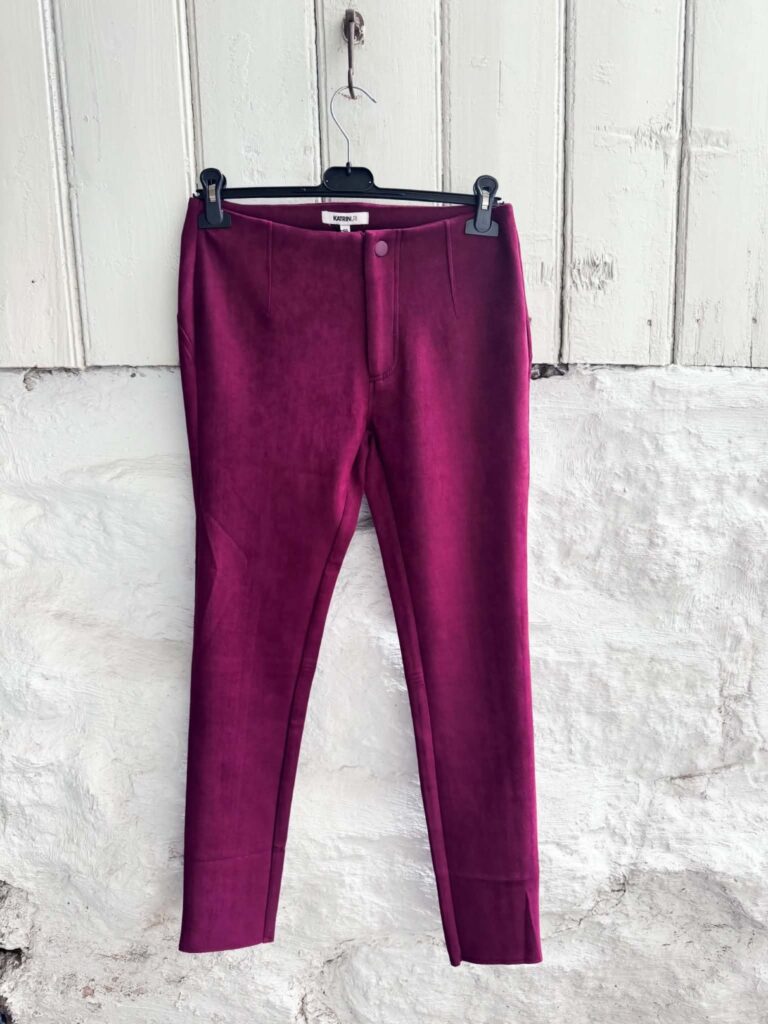 Katrin Uri Faux Semsket Pants Bordeaux