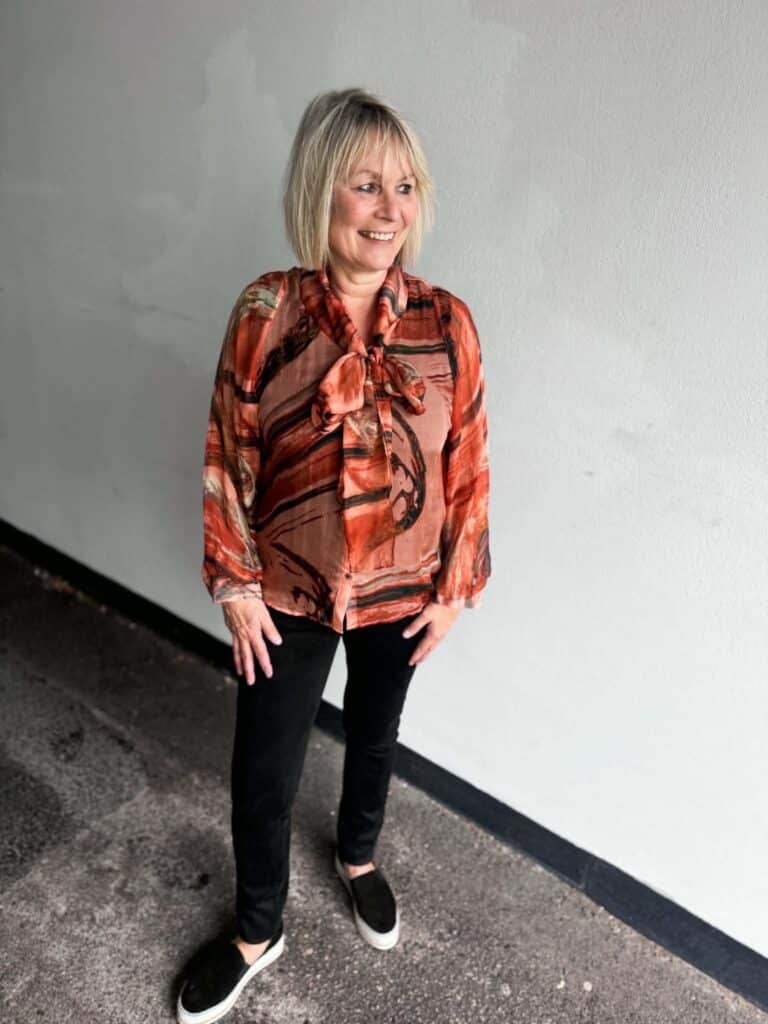 Katrin Uri Vintage Silk B. Bow Orange