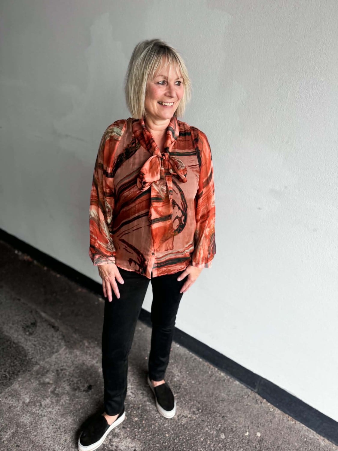 Katrin Uri Vintage Silk B. Bow Orange