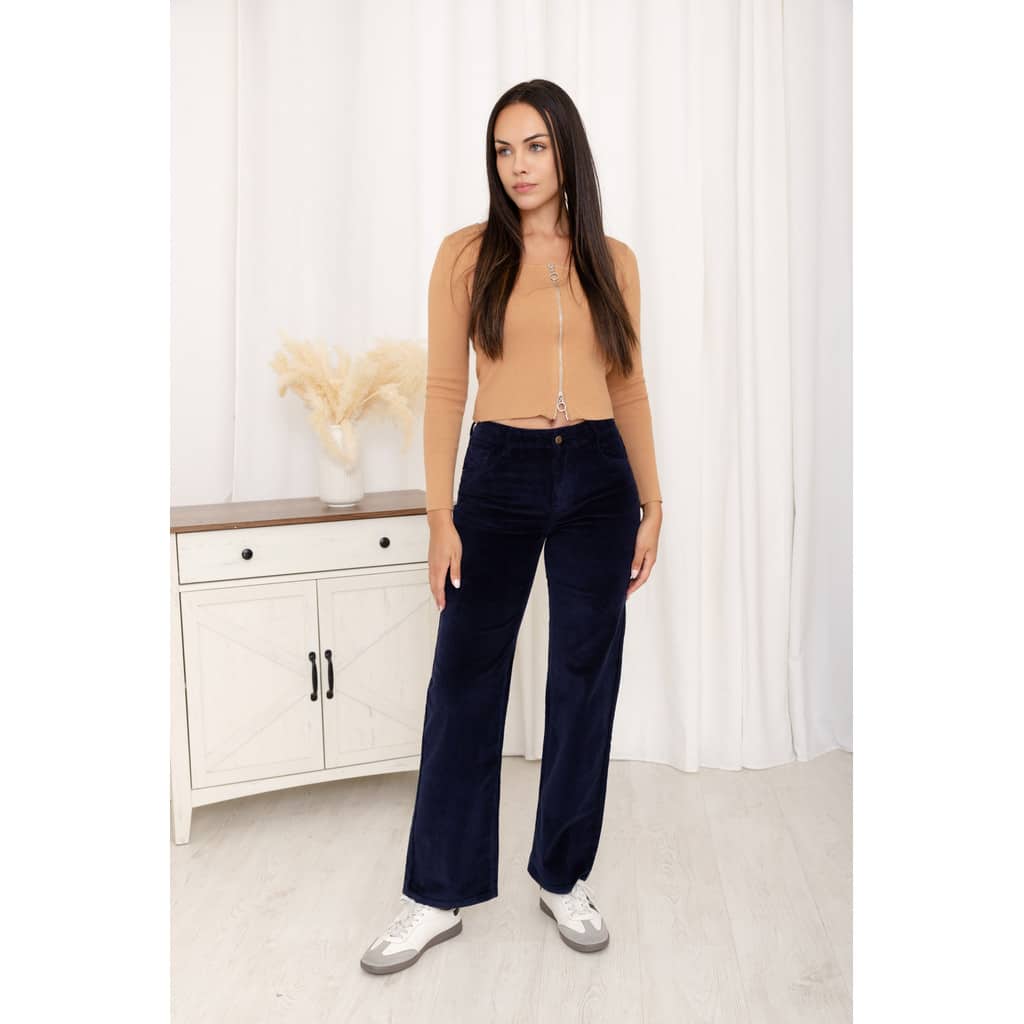 Miss Bon Cord Bukse Blue