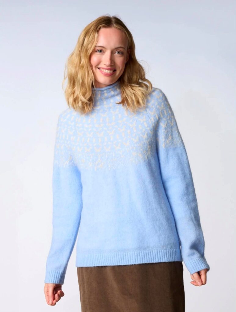 Red Green Jesebel Knit Blue