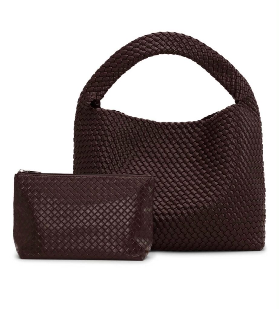 Sui Ava Woven Daily Shopper Bag Brun